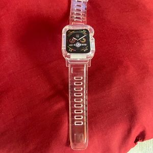 Clear 45mm Apple Watch Band.